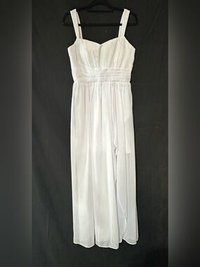 White Maxi Dress with Split